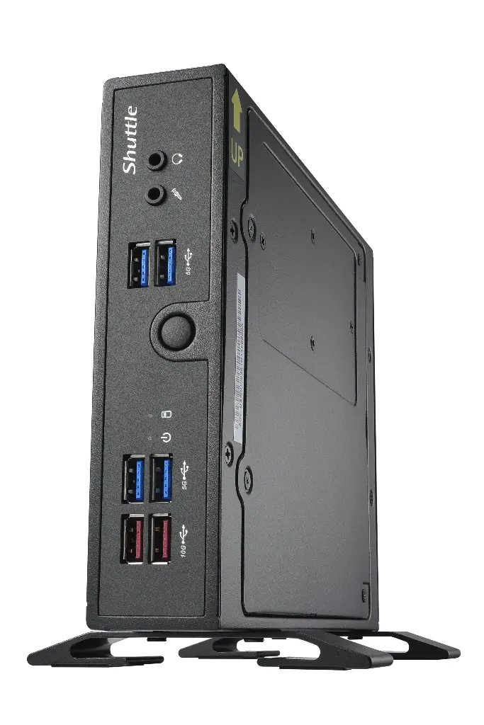 Shuttle XPC slim DS5000B - DS50 Configurable (DS50U (Celeron 7305U), Sans Système d'exploitation, 8 Go DDR5 SO-DIMM, 120/128 Go SSD M.2 (NVMe), Aucun, Aucun, Aucun, Aucun, Aucun)